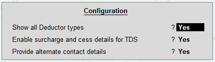 TDS (Tax Deducted At Source) using TallyERP9